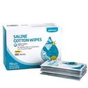 Ganador Sterile Saline Wipes, 6" x 8" Grandes Wipes de cuidado personal, suaves Pads Saline para Piercings, Multi-Purpose para Sensitive Eyes and Face, individualmente Wrapped, 70 Conde
