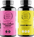 Happy Healthy Hippie Pick Me Up Natural Energy Pills & Vegan Collagen Builder