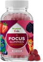 Gummies de enfoque para niños veganos Phytoral - Potent Chewable Brain Support for Children - Mejora la concentración & memoria - Suplementos de calma " Gummies de enfoque para niños - No Gluten-Free - 60 Condes