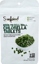 Sunfood Superfoods Chlorella Tablets - Clorophyll, Chlorella Suplemento, Chlorophyll Pills, Broken Cell Wall Algae Capsules, Non GMO, Vegan - 2 oz Bag