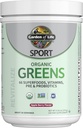 Garden of Life Sport Nutrition Greens and Superfoods Powder for Women and Men - Apple Berry, Organic Blend - Spirulina, Fruit, Vitamins, Pre &amp; Probiotics, Mushrooms, Athletic Supplements, 30 Servings