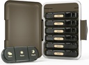 Organizador semanal de píldoras 3X al día, 7 días Pill Box 3 veces, Portable for Travel Pills/Vitamin/Fish Oil/Medication/Supplements (3x7 Black)