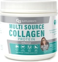 CB Suplementos Multi Collagen Protein – Collagen hidrolizado para la salud conjunta, la piel, la cuna, el pelo y la uñas – Polvo desarmado con tipos I, II, III, V &amp; X – Grass &amp; Clean – 58 Servimientos