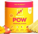 EBOOST POW Natural Pre Workout Powder – 20 Servings - Tropical Punch - A Pre Workout Supplement for Performance, Joint Mobility Support, Energy, Focus - Men &amp; Women - Non-GMO, Gluten-Free, No Creatine