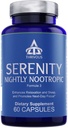Thrivous Serenity Nightly Nootropic – Sleep & Relaxation Formula con KSM-66 Ashwagandha, L-Theanine, Magnesium Glycinate &amp; Melatonin – 60 cápsulas Vegan