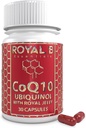 Co-Enzima de Ultra-Premio Q10 con jalea real, Ubiquinol CoQ10 cápsulas para la salud del corazón y la defensa inmunitaria, suplemento de CoQ10 totalmente natural Hecho por abejas, 3.000 mg, 30 cápsulas vegetarianas
