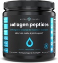 Péptidos colágeno Polvo - Absorción mejorada, Doble Hidrolyzed, Grass Fed, Keto Proteína Polvo con Vitamina C - Suplemento Premium para el Crecimiento del Pelo, Esquía, uñas, Juntas &amp; Huesos, Desarrollado