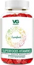 VITA GLOBE Superfood Gummy Vitaminas – Immune Health & Antioxidant Support – Daily Wellness Gummies for Adults &amp; Kids – Vegan, Non-GMO, Gluten Free Superfood Supplement – 60 Count