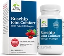 Terry Naturalmente Rosehip Joint Comfort - Movilidad Conjunta Saludable & Flexibilidad Complemento - Suplemento con Tipo II Collagen - Estructura Conjunta Suplemento Cartilaje - 60 cápsulas