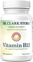 Dr. Clark Vitamina B12 Suplemento, 1 mg, 50 cápsulas de gelatina