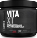 Fábrica de Jacked Vita XT Performance Vitamin Powder - Daily Multivitamin Powder para hombres con KSM-66 Ashwagandha, fibra prebiótica, vitamina A, C, D, K, B6, B12, &amp; Más - Fruit Punch, 30Sv