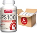 Fórmulas Jarrow PS100 Phosphatidylserine 100 mg, Suplemento dietético para la salud del cerebro y el apoyo a la cognición, 30 Softgels, 10-30 Day Supply, Pack de 12
