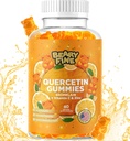 Quercetina con bromelaina Gummies - Vitamina C + Zinc &amp; Vitamina D3 – Booster de apoyo extra- 60 Quercetina Gummies - Hecho en los EE.UU.