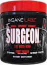 Labz de Insane El Polvo de Recuperación de Surgeon BCAA - Aminoácidos de Cadena ramificada Bebida para la recuperación de músculo - 30 Srvgs (30 Servimientos (Pack of 1), Fruit Punch)