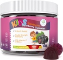 Purificar la vida sin azúcar Gummies de arándanos con vitamina C & Zinc – Suplemento de apoyo diario para niños, Sambucus Antioxidante, Vegan, 60 Ct