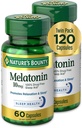 Bounty Melatonin, promueve la relajación y la salud del sueño, 10 mg, cápsulas, 60 Ct (2 Pack)
