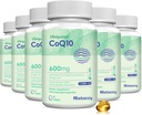 CoQ10 600mg Softgels ← Alta Absorción CoQ10 Ubiquinol Suplemento Silencio Forma reducida Mejorada con Vitamina E &amp; Omega 3 6 9 Silencio Antioxidante Powerhouse Good for Health  360 Softgels