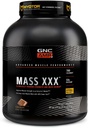 Masa GNC AMP XXX, Powder Protein Protein Protein Protein Protein Protein, Mejora la fuerza y el tamaño, 780 Calories, 50g Proteína, Aminoácidos Micronizados, Creatina, Betaine, Chocolate, 13 Serviciones, 6 libras