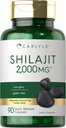 Carlyle Shilajit Capsules ← 2000mg Silencioso 90 Cuenta Silencioso No GMO y Gluten Suplemento gratuito