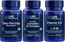 Extensión de vida Multivitamínico de dos por día, 60 cápsulas ← BioActive Complete B-Complex, 60 cápsulas TEN Vitamin D3 125 mcg (5000 UI), 60 softgels ANTE Bone & inmunosalud, energía y metabolismo soporte