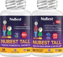 NuBest Bundle Tall 10+ 60 Capsules Tall Kids 90 Chewable Tablets ← Crecimiento de altura Apoyo para niños y adolescentes  durable Calcium, Vitaminas D3 K2, Collagen & Herbal Blend