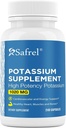 Suplemento de Potasio Safrel, 1020 mg,120 Actuaciones, 240 cápsulas vegetarianas, no transgénicos, sin gluten, hecho en EE.UU.