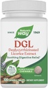 Manera de la naturaleza DGL Tablas Chewable, Alivio Digestivo Soothing*, Para la aparición de estómago ocasional*, Extracto de Licorice Deglycyrrhizinated, Gratuito, Flavorado de Licorice, 100 Tabletas (Packaging May Vary)