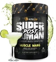Alfa León Superhumano Post Workout Powder, Muscle Builder Drink, Creatine Monohydrate + More for Lean Muscle Growth, Strength & Volume, Supplement for Women &amp; Men (25 Servings, Muscle Marg)
