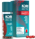 Kori Krill Oil Omega 3 Suplemento, Antártico Krill Oil with Superior Absorption vs Fish Oil Alternative, 400 mg Softgels, 90 Softgels, EPA & DHA