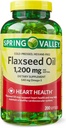 LLK Flaxseed Oil Softgels Suplemento dietético, 1,200 mg, 200 Conde