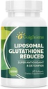 Glutatión Liposomal 2000 MG, Absorción Superior, Suplemento Glutathione con ácido hialurónico + Péptide colágeno + Resveratrol, Antioxidante Poderoso, Envejecimiento Salud, 60 Conde
