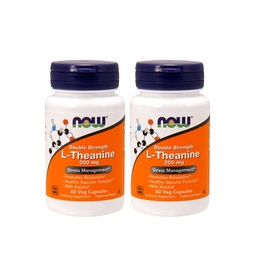 AHORA Alimentos L-Theanina 200 mg, 60 cápsula vegetal (2 Pack)