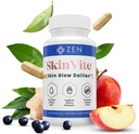 Zen Nutrients SkinVite Natural Skin Supplement for Women, Men &amp; Teens - Hormonal Breakouts & Clear Skin Support Supplement - Detoxifying Vitamin for Acne and Digestion Support