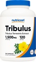 Nutricost Tribulus Terrestris Extracto 1500mg, 240 Capsules - 45% Saponins, 120 Servings, Non-GMO, Gluten Free