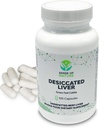 – Desiccated Beef Liver Capsules Grass Suplemento Fed - Fuente natural de Proteína, Hierro, Vitaminas A &amp; B- Boost Energy and Immunity - No Chemicals No Dairy and Hormone Free