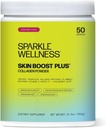 Sparkle Wellness VERISOL Bioactive Hydrolyzed Collagen Peptides ¦ Collagen Powder with Vitamin C & Hyaluronic Acid for Hair, Skin, and Nail Health ← Skin Boost Plus (Mixed Berry) [50-Serves]