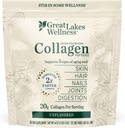 Gran Lagos Wellness Collagen Peptides Polvo para la piel, pelo, uñas, articulaciones " Digestión - Desarrollado - Quick Dissolve Hidrolyzed, Non-GMO, Keto, Kosher - 4 lb. Valor Pouch