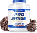 Ronnie Coleman Signature Series Pro-Antium Whey Protein Powder con BCAA y EAA, Creatina para la recuperación y Lean Muscle Support, 30g Protein Por Serving, Double Chocolate Cookie, 5 Lb
