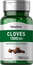 Piping Rock Cloves Capsules 1000mg ← 100 Pills ← Concentrated Extract  Herbal Supplement ← Non-GMO &amp; Gluten Free
