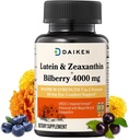 Suplementos DAIKEN Lutein y Zeaxanthin, AREDS 2 Fórmula inspirada con Astaxanthin, Maqui Berry, Bilberry, Flaxseed Oil &amp; Vitamina E, 30 Softgels