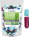 XPRS Nutra Tamaño 0 Empty Capsules - 100 Conde Vacío Cápsulas Veganas - Láminas Vegetarianas - DIY Cápsulas de Píldora de Vegetal para Suplementos Do-It-Yourself (Multi Color)