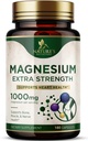 Suplemento mineral de magnesio 1000 mg - Citrato de magnesio de alta potencia para el hueso, salud cardíaca, nervios &amp; apoyo muscular, complejo de magnesio de la naturaleza para el soporte corporal completo, embotellado en EE.UU. - 180 cápsulas