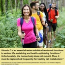 Vitamina 100% Natural C de Acerola Cherry con Lavitol DHQ Dihydroquercetin Plus 250 mg Citrus Bioflavonoides - Vitamina integral C, sin ácido ascórbico sintético y sin aditivos - 250 mg, 60 cápsulas