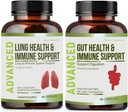 Lung Health &amp; Immune Support Supplement - Lung Cleanse and Detox With Immunity Vitamins For Better Lungs, Immune Defense, Clear Lungs & Deep Breathing including Quercetin & Cordyceps. Suministro de dos meses
