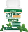 Spearmint Plus Suplemento 1200mg - para la salud digestiva, de la piel y del estómago, Spearmint alternativo Té- USA Hecho &amp; Tested - 60 Softgels