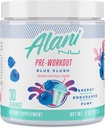 Alani Nu Pre Workout Powder Blue Slush, Amino Energy Boost, Endurance Supplement, Sugar Free, 200mg Caffeine, L-Theanine, Beta-Alanine, L-Citrulline, 30 Servings