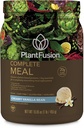 PlantFusion Complete Meal Replacement Shake - Plant Based Protein Powder with Superfoods, Greens & Probiotics - Vegan, Gluten Free, Soy Free, Non-Dairy, No Sugar, Non-GMO - Vainilla 1 lb