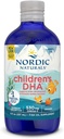 Naturales nórdicos DHA, Orange - 8 oz para niños - 530 mg Omega-3 con EPA &amp; DHA - Función de desarrollo cerebral - No GMO - 96 Servimientos