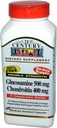 21st Century Glucosamine Chondroitin 500/400mg - Doble fuerza, cp 150 Conde