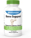 DrFormulas Bone Support 100% DV 1000mg Suplemento de calcio Carbonato, Citrate, Gluconate, (no d-glucarate) Chloride con vitamina D, Magnesio y Boron - 30 Day Supply